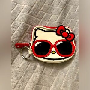 Hello Kitty coin pouch with key tassel  EUC